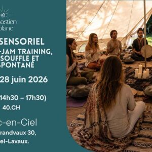 Trans-Jam training : la Trans-Jam Training est un Cercle de Chant du Souffle & un Circle Song au Tipi Arc-en-ciel